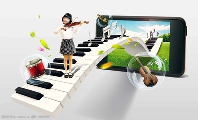 女孩音乐教育图片